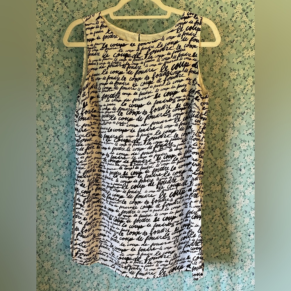 Chico's Plus Size French Script Tank